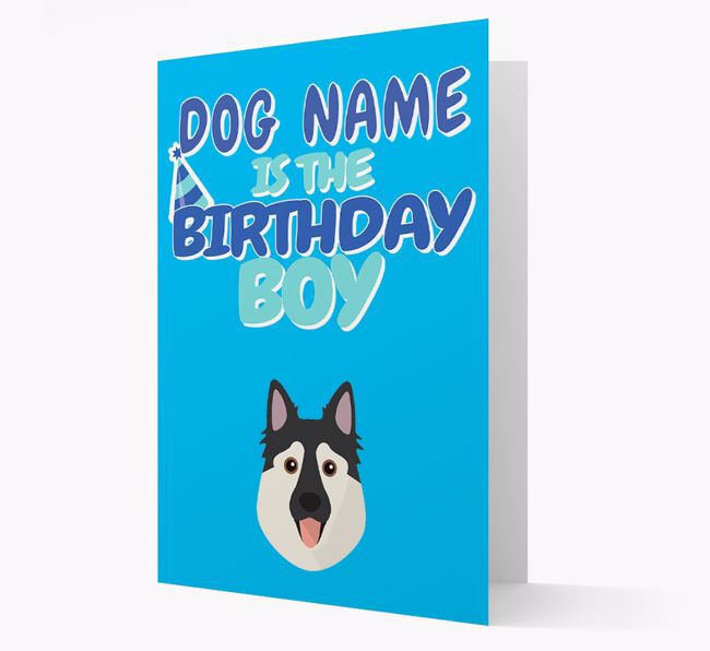 'Birthday Boy' Card with {breedFullName} Icon